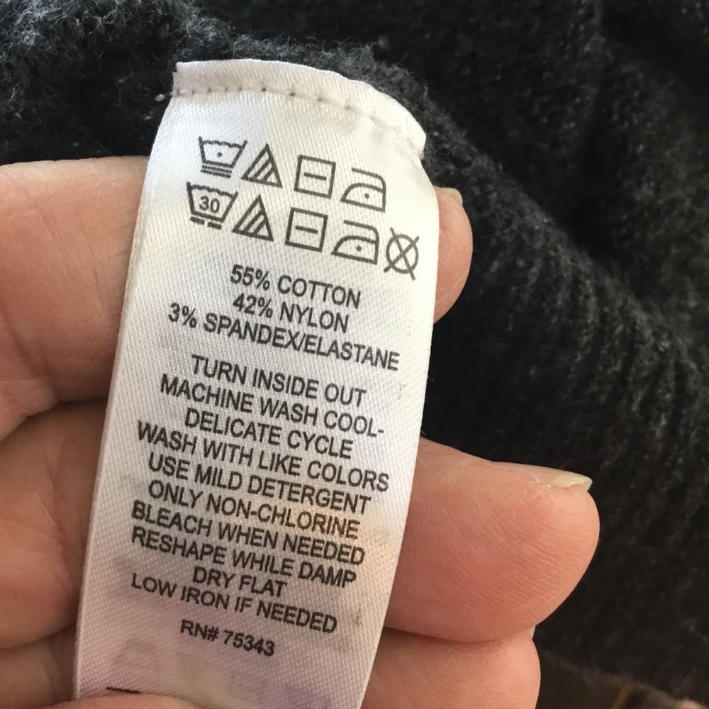 Ruby Moon Open Back Sweater Tunic Xs Top V Neck - image 7